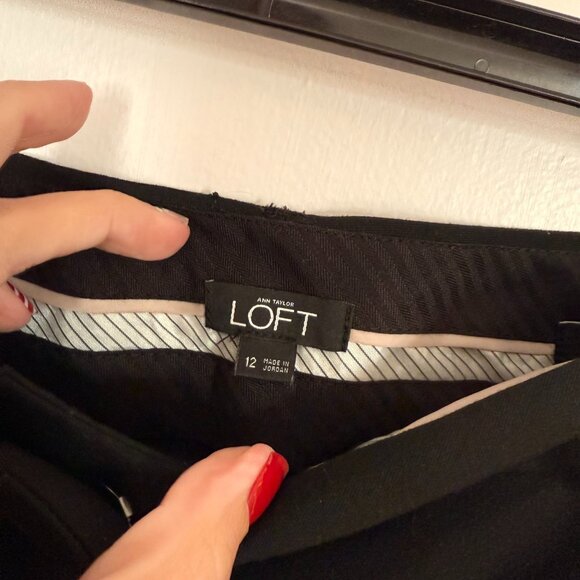 Ann Taylor Loft Black Size 12 Trousers - Picture 1 of 3